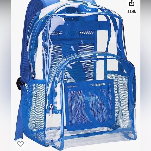 Vorspack clear backpack blue - Picture 1 of 9